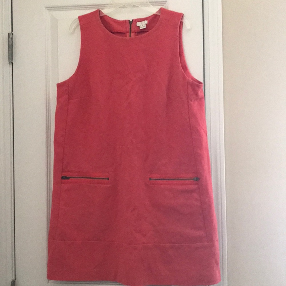 J Crew Coral Shift Dress